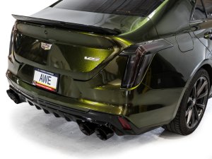 Cadillac CT4-V Blackwing Performance Exhaust - AWE Tuning - Cat-Back SwitchPath - Diamond Black - `21-`27